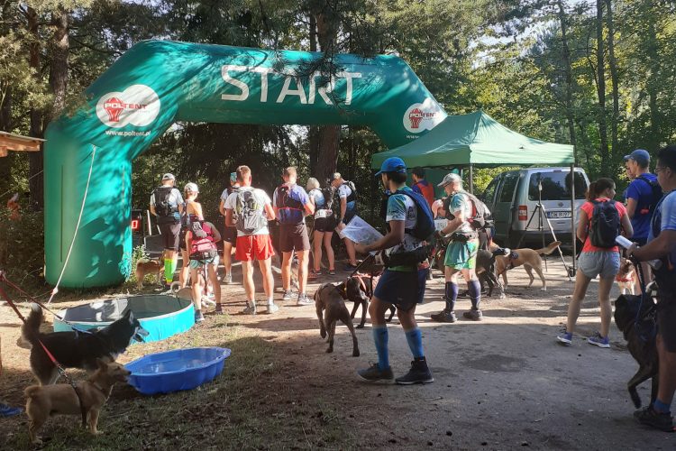 Uczestnicy biegu przed startem