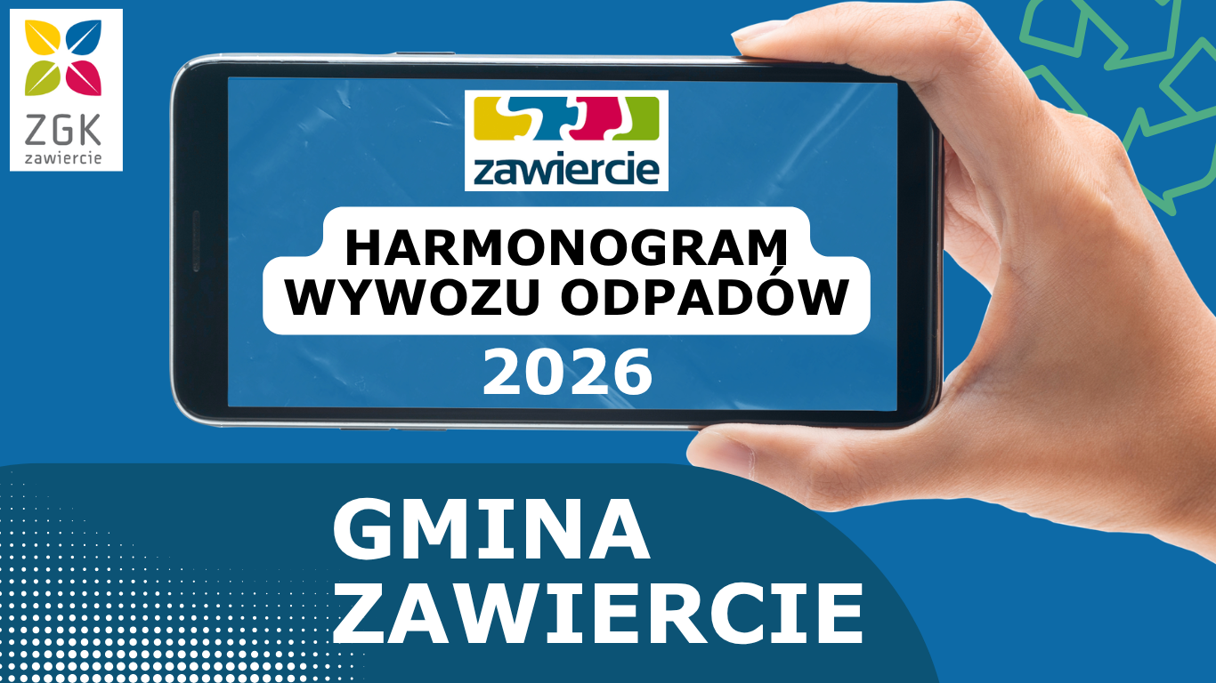 Abfallabfuhrplan für die Gemeinde Zawiercie im Jahr 2026